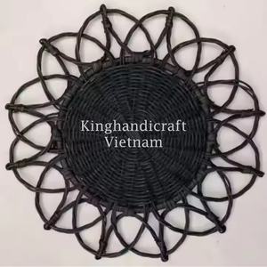 Napperons en rotin naturel de taille personnalisée, vaisselle écologique fabriquée à la main pour hôtels, restaurants, maison et cadeaux - Product Image 4