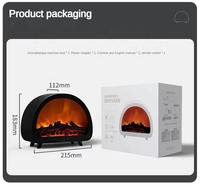 Diffuseur d'arômes 3D personnalisable haut de gamme avec effet flamme, humidificateur silencieux à minuterie et veilleuse pour la maison, la chambre et le bureau