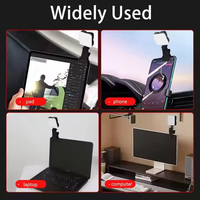 Lampe LED portable mini pour appareil photo avec télécommande, rechargeable, tricolore, pour photographie, vidéo, selfie, à clipser, éclairage ABS