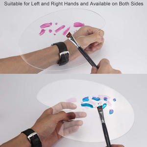 <span class=keywords><strong>Palette</strong></span> de <span class=keywords><strong>peinture</strong></span> <span class=keywords><strong>transparente</strong></span> en plastique, modèle artistique pour aquarelle, offre spéciale, - Product Image 6