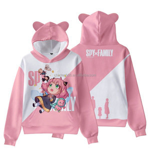 Disfraces de Anime con Temática de Espías, Sudadera con Capucha y Diseño de Orejas de Gato en Impresión 3D para Adultos y Niños - Product Image 6