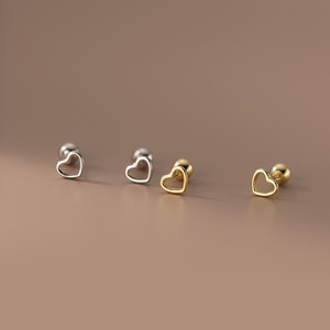 Boucles d'oreilles à la mode géométrique damier coeur Simple conception métal oreille bijoux pour femmes été plage vacances accessoires - Product Image 3