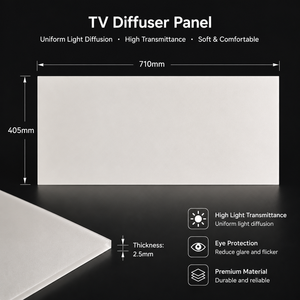 Placa Difusora para TV de 32 Pulgadas, 710x405mm, 1.5mm, Blanca Lechosa, Acrílica, Difusión de Luz Uniforme para una Mejor Visualización - Product Image 5