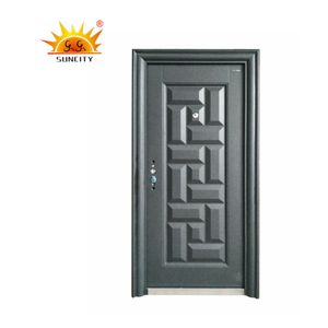 Singolo esterno porte in acciaio <span class=keywords><strong>ingresso</strong></span> principale di vetro prezzo di telaio della porta in acciaio inox - Product Image 5