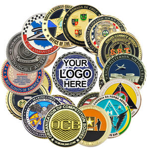 عملة تذكارية لفرسان حراسة الوطن الأمريكيين، ميدالية دبوسية مطلية بالذهب على شكل نسر أصلع، ميدالية صلاة منحوتة في المعدن كتذكار - Product Image 1