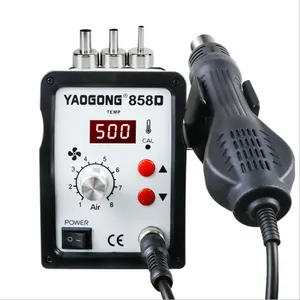 YAOGONG 858D pistol udara panas Digital stasiun pengerjaan ulang SMD stasiun solder BGA untuk IC SMT perbaikan seluler