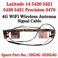 Kit d'antenne sans fil interne pour Dell Latitude 5420 5421 5430 5431 Precision 3470, câble de signal WiFi, pièce de rechange 0614GV 05DG4G