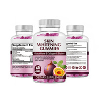 Permen Kunyah L-Glutathione Dengan Vitamin C, Vitamin E, Biotin, Seng, Asam Hialuronat, Peptida Kolagen untuk Pemutih Kulit Wanita OEM ODM