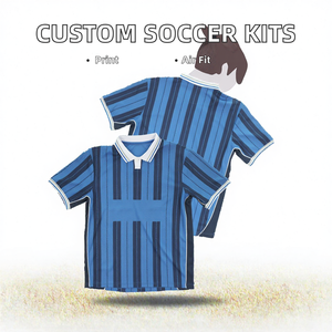 Uniformes de Fútbol Personalizados al por Mayor, Equipaciones de Fútbol para Clubes y Equipos, Ropa Deportiva Transpirable 100% Poliéster para Verano - Product Image 2