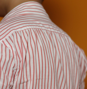 <span class=keywords><strong>Camicia</strong></span> MTM in <span class=keywords><strong>Seersucker</strong></span> 100% Cotone a Righe con Colletto, Stile Italiano con Arricciatura su Spalle/Schiena, <span class=keywords><strong>Camicia</strong></span> Casual per Sartoria - Product Image 2