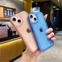 Coque de téléphone portable en TPU transparente multicolores populaire, accessoires pour coque arrière pour iPhone 11 12 13 14 15 16 17 Pro Max