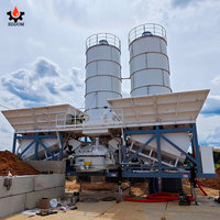 Centrale à béton entièrement personnalisée mobile prête à l'emploi Centrale à béton de type lot à mélange sec humide