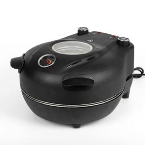 Four à pizza électrique d'intérieur, 12 pouces, appareil de cuisson de comptoir, machine à pizza électrique 800W <span class=keywords><strong>avec</strong></span> pierre céramique et fenêtre de visualisation - Product Image 6