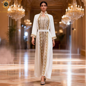 green emerald velvet dress Priya Gold Draping Corset High Slit Velvet Gown main image 1