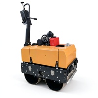Nouveau Mini-Rouleau Compresseur Hydraulique de 0,6 Tonne avec Moteur Diesel Changchai, 30 kN, Double Tambour Vibratoire pour Sol et Asphalte Renforcé