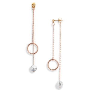 Pendientes colgantes dobles Tessa, más colores disponibles - Product Image 1