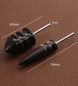 Outil de brûlage du cuir OEM à pointe fine, en <span class=keywords><strong>bois</strong></span> de santal tropical massif, <span class=keywords><strong>pour</strong></span> le lissage du cuir, compatible perceuse - Product Image 6