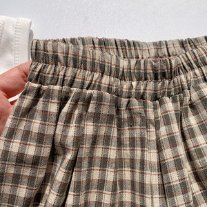 <span class=keywords><strong>Pantaloni</strong></span> a Gamba Larga <span class=keywords><strong>per</strong></span> Bambine con Motivo a Quadri, Moda Primavera-Estate 2026, Vendita all'Ingrosso - Product Image 5