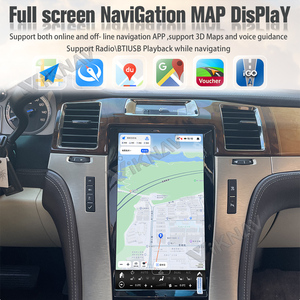 Navigation GPS à écran vertical pour <span class=keywords><strong>Cadillac</strong></span> Escalade 2007-2014 Android Auto Stereo autoradio lecteur multimédia unité principale 128GB - Product Image 4