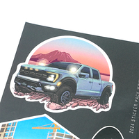 Pegatinas de Vinilo Personalizadas, Resistentes al Agua, Decoración para Vehículos, Adhesivos Duraderos con Temática de Autos