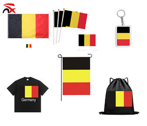 Juego de Banderas de Alemania para Fanáticos del Fútbol, Bandera de Mesa de la Selección Nacional, <span class=keywords><strong>Collar</strong></span> con Llavero y Bandera de Jardín para Promoción - Product Image 1