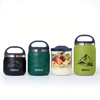 Boîte à lunch personnalisée Everich avec logo, double paroi, en acier inoxydable 304, récipient alimentaire isolé sous vide, avec poignée et cuillère
