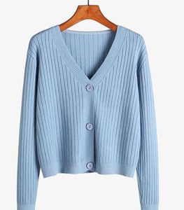Áo khoác <span class=keywords><strong>cardigan</strong></span> dệt kim cổ V bán buôn, áo khoác tay dài nữ, áo len dáng ngắn, size lớn, áo len dáng ôm, áo choàng <span class=keywords><strong>cardigan</strong></span> - Product Image 2