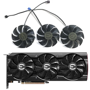 Ventilador GPU PLD09220S12H RTX3090 de 88MM y 4 pines para <span class=keywords><strong>EVGA</strong></span> RTX 3090 3080TI 3080 <span class=keywords><strong>3070</strong></span> 3060TI XC3 ULTRA/(negro) refrigeración de tarjeta gráfica para juegos - Product Image 1