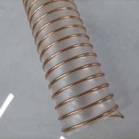 Tuyau soufflet flexible de 6 à 8 pouces en PU/TPU transparent robuste pour aspiration de poussière