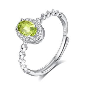 <span class=keywords><strong>Anello</strong></span> Regolabile in Argento Sterling S925 con Gemme Naturali: Ametista, Rubino, Topazio, Zircone, Peridoto, <span class=keywords><strong>Granato</strong></span> - Regalo per Donne - Product Image 5