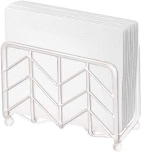 Servilletero de metal resistente y resistente con bordes lisos para un fácil almacenamiento en cocinas y oficinas - Product Image 2