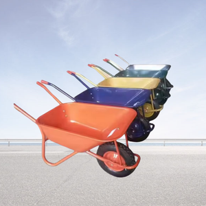 Carretilla de aluminio de capacidad de 200kg, carro volquete de jardín de alta resistencia, equipo de herramientas agrícolas, bandeja de Metal, carretilla - Product Image 3