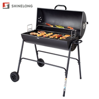 Gril Barbecue Commercial Portable à Charbon pour Fêtes en Extérieur
