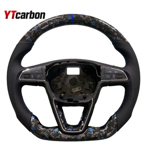 YTcarbon para <span class=keywords><strong>Seat</strong></span> Leon Mk3 FR Cupra volante de estilo de cuero completo volante de coche deportivo accesorios de coche - Product Image 3