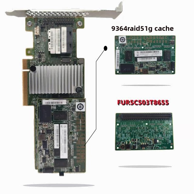 LSI MegaRAID SAS 9364-8i 03T6792 1GB Cache 12G SAS RAID Controller Card in Stock Made in China