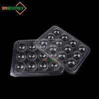 Boîte blister en plastique transparent 12 trous pour bonbons, truffes, chocolat, bonbons, contenants d'emballage d'affichage, boîtes personnalisées