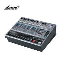 Table de mixage DJ Lane GMX-12/2D de bonne qualité avec interface USB, 12 canaux, amplificateur audio alimenté