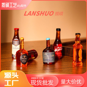 Mini Resin Liquor <b>Bottles</b> Model Set For DIY Crafts And Art Collectibles Irregular Shape <b>Plastic</b> Resin Material - Product Image 4
