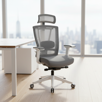 Mobilier Usine Haut de Gamme 4D Accoudoir Bureau Exécutif Haut Dossier Maille Chaise Ergonomique Avec Appui-Tête
