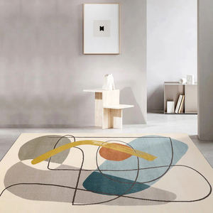 Vendita calda di lusso fatto a mano <span class=keywords><strong>tappeto</strong></span> colorato in fibra di lana modello astratto per sala da pranzo per bambini corridoio <span class=keywords><strong>tappeto</strong></span> di lana - Product Image 3