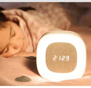 Factory Direct Digital Alarm Clock With Night Light Lamp Bedroom Table Desk Led Lamp Night Light With Alarm Clock