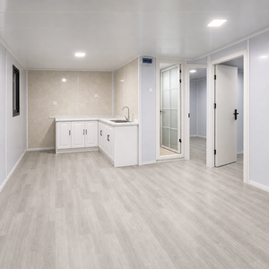 <span class=keywords><strong>Maison</strong></span> préfabriquée en conteneur, <span class=keywords><strong>maison</strong></span> modulaire préfabriquée, mur-rideau en verre pleine hauteur, cabane à panneaux à persiennes pour jardin ou complexe hôtelier - Product Image 2