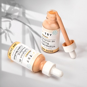 Sérum de protection solaire teinté léger/moyen Sérum minéral pour le visage Super Glow Sunblock Sérum de fond de teint teinté - Product Image 2