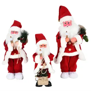 Langstar Kerst Staande Santa Claus Ornament Decoratie Traditionele Vakantie Beeldje Collectie Xmas Serie