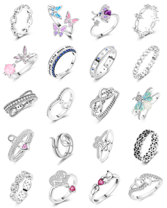 Anillo <span class=keywords><strong>de</strong></span> Eternidad Triangular Knot Timeless <span class=keywords><strong>de</strong></span> Plata 925 con Circonita <span class=keywords><strong>para</strong></span> Hombre y <span class=keywords><strong>Mujer</strong></span> Diseño hueco único con un toque subtil. Anillo. - Product Image 2