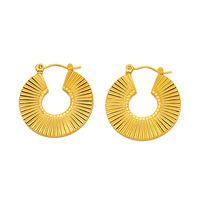 Boucles d'oreilles clous en or coloré en forme de grand trèfle, en résine de titane, avec perles fines en vrac, pour femmes, vente en gros