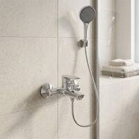 Robinet mural de haute qualité en zinc et plastique, double usage, pour salle de bain, douche et baignoire