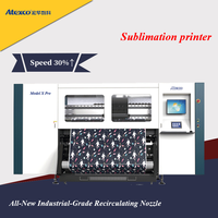 Imprimante textile à sublimation par transfert thermique Atexco Model X Pro 8 têtes d'impression industrielles Kyocera CMYK 4 couleurs, imprimante à papier de sublimation en rouleau