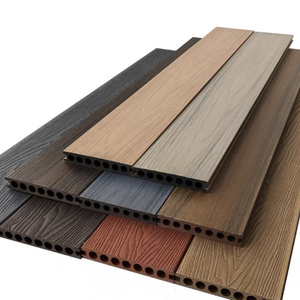 SHENGCHENG Modern Outdoor Fireproof <b>Decking</b> Board 18mm WPC Co Extruded Composite <b>Decking</b> Waterproof Terrace <b>Decking</b> - Product Image 4