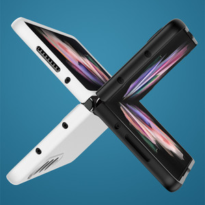 Funda plegable de Color sólido para Samsung <span class=keywords><strong>Galaxy</strong></span> Z, funda protectora para teléfono Samsung <span class=keywords><strong>Galaxy</strong></span> z Fold 4, Samsung <span class=keywords><strong>Galaxy</strong></span> Zfold 4 <span class=keywords><strong>zfold4</strong></span> Z fold4 - Product Image 3